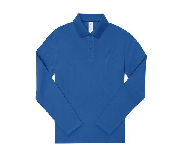B&C BCW464 - Ladies' long sleeve 210 poloshirt