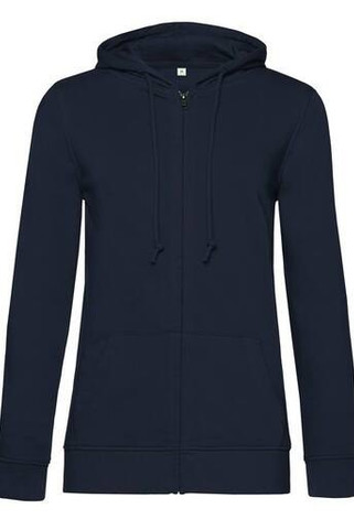 B&C BCW36B - Hanorac cu fermoar pentru femei din bumbac organic