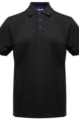 BLACK&MATCH BM100 - Contrasting button poloshirt