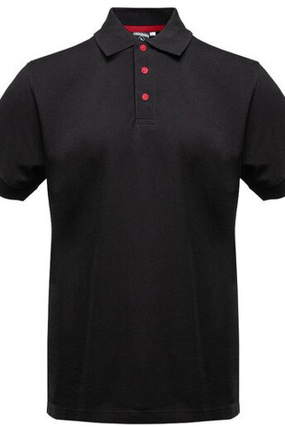BLACK&MATCH BM100 - Contrasting button poloshirt