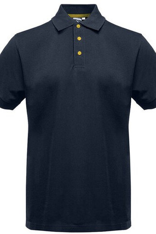 BLACK&MATCH BM100 - Contrasting button poloshirt