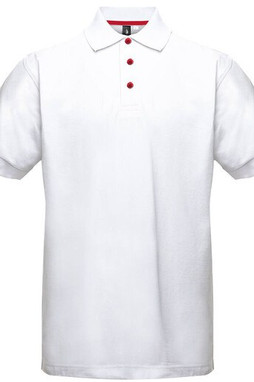 BLACK&MATCH BM100 - Contrasting button poloshirt