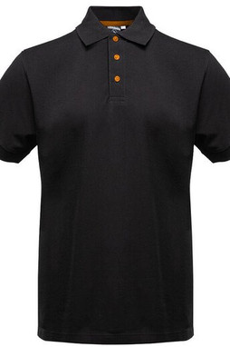 BLACK&MATCH BM100 - Contrasting button poloshirt