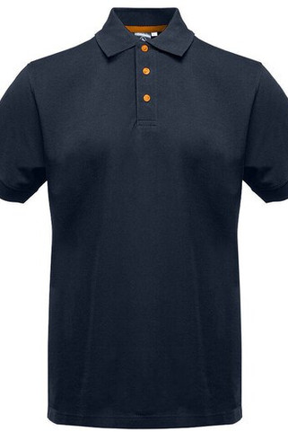 BLACK&MATCH BM100 - Contrasting button poloshirt