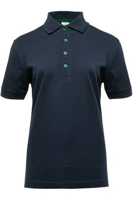 BLACK&MATCH BM101 - Damen Poloshirt mit Kontrastknöpfen und 4er-Leiste