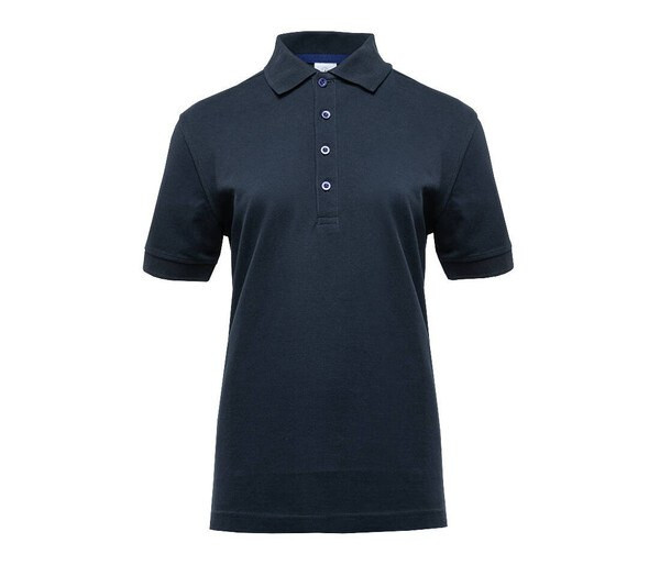 BLACK&MATCH BM101 - Damen Poloshirt mit Kontrastknöpfen und 4er-Leiste