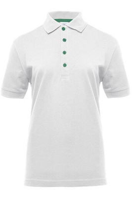 BLACK&MATCH BM101 - Damen Poloshirt mit Kontrastknöpfen und 4er-Leiste