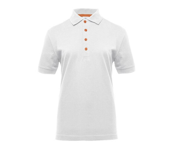 Black&Match BM101 - Poloshirt da donna con bottoni a contrasto