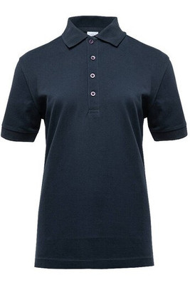 Black&Match BM101 - Poloshirt da donna con bottoni a contrasto