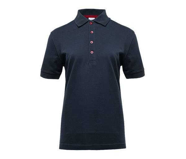 Black&Match BM101 - Damespoloshirt met contrasterende knopen