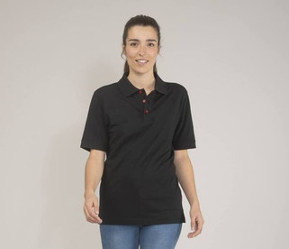 Black&Match BM101 - Damepoloskjorte med kontrastknapper
