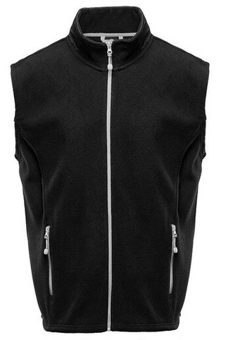 BLACK&MATCH BM500 - Contrasted polar fleece bodywarmer