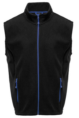 BLACK&MATCH BM500 - Contrasted polar fleece bodywarmer