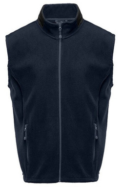BLACK&MATCH BM500 - Bodywarmer polaire contrasté