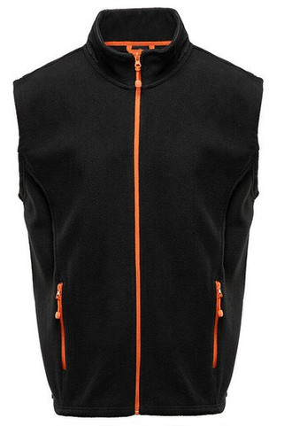 BLACK&MATCH BM500 - Contrasted polar fleece bodywarmer