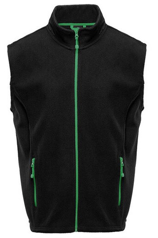 BLACK&MATCH BM500 - Contrasted polar fleece bodywarmer