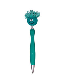 MopToppers PL-1627 - Fidget Spinner Mop-Top Ballpoint Pen with Screen Cleaner