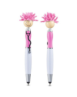 MopToppers PL-1724 - Screen Cleaner With Stethoscope Stylus Pen