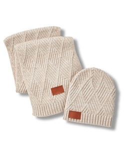 Leeman LG911 - Trellis Knit Bundle And Go Gift Set