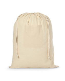 Prime Line BG411 - Heavy-Duty Cotton Drawstring Laundry Bag with Pocket