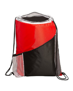 Prime Line BG212 - Sprint Angled Drawstring Sports Pack With Pockets