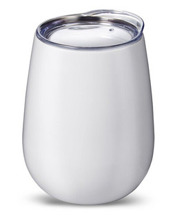 Prime Line PL-2229 - 10oz Stemless Vacuum Wine Tumbler With Lid
