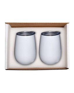 Prime Line PL-8239 - Duo Vacuum Stemless Wine Tumbler Gift Set