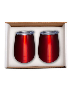 Prime Line PL-8239 - Duo Vacuum Stemless Wine Tumbler Gift Set