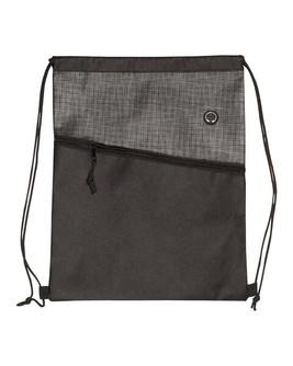 Prime Line BG219 - Tonal Heathered Non-Woven Drawstring Backpack