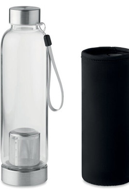 UTAH TEA High Borosilicate Glass Tea Bottle with Infuser - GiftRetail MO9636