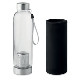 GiftRetail MO9636 - UTAH TEA High Borosilicate Glass Tea Bottle with Infuser