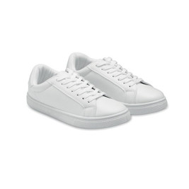 GiftRetail MO2040 - BLANCOS Ultra-Light PU Sneakers with Rubber Outsole, Size 40