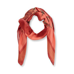 GiftRetail MO2074 - VICTORIA Eco-Friendly Patterned Satin Shawl 90x90CM