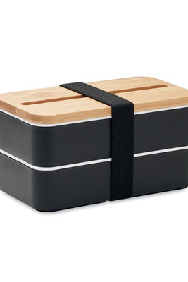 WINT PP Eco-Friendly Bamboo Lid Recycled PP Lunch Box - GiftRetail MO2088
