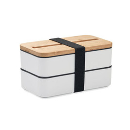 GiftRetail MO2088 - WINT PP Eco-Friendly Bamboo Lid Recycled PP Lunch Box
