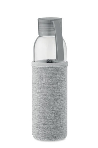 EBOR Eco-Friendly 500ml Recycled Glass Bottle with Pouch - GiftRetail MO2089