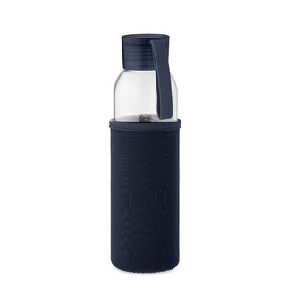 EBOR Eco-Friendly 500ml Recycled Glass Bottle with Pouch - GiftRetail MO2089