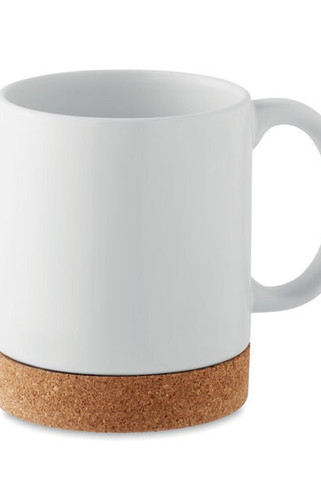 KAROO Ceramic cork mug 280 ml - GiftRetail MO2101