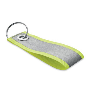 REFLEKEY High-Visibility Reflective Polyester Key Ring - GiftRetail MO2104