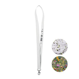 GiftRetail MO6906 - LANSEE Eco-Friendly Seed Paper Lanyard with Metal Hook
