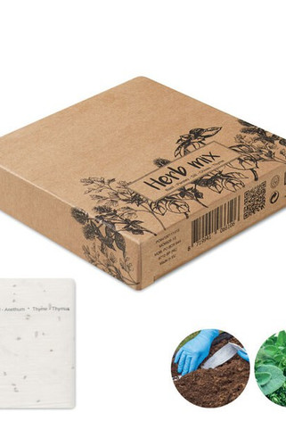 ROLL 3 Meter Herb Seed Tape with Basil, Parsley, and More - GiftRetail MO6926