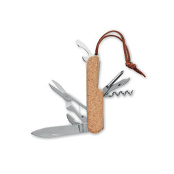GiftRetail MO6957 - MULTIKORK Coltello tascabile in sughero