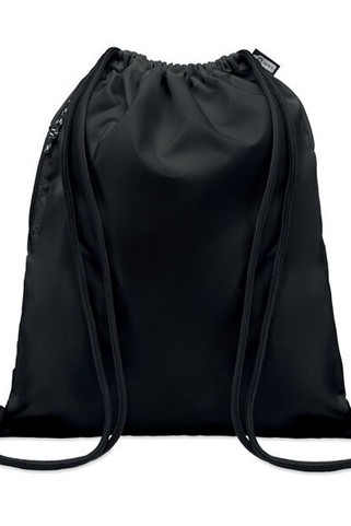 NIGHT Eco-Friendly Large Drawstring Bag with Side Pocket - GiftRetail MO6997