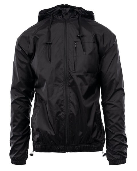 Burnside B9728 - Men's Nylon Hooded Coaches Jacket