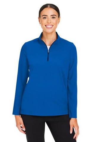 Devon & Jones DG410W - Crownlux Performance® Ladies Windsor Welded Quarter-Zip