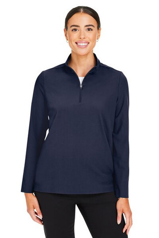 Devon & Jones DG410W - Crownlux Performance® Ladies Windsor Welded Quarter-Zip