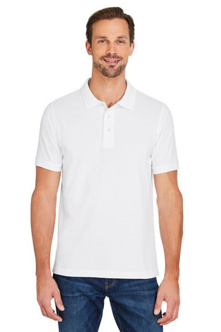 Harriton M205 - Mens Valiant Cotton Snag Protect Polo