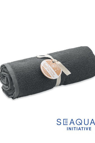 SAND SEAQUAL Eco-Friendly Recycled SEAQUAL® Beach Towel 70x140cm - GiftRetail MO2059