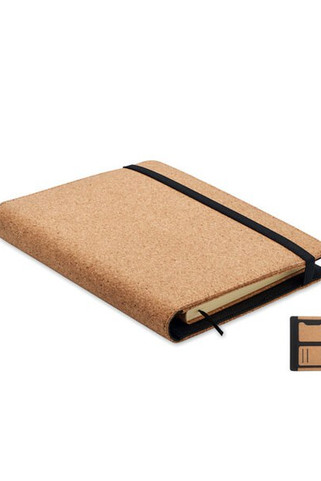 ORIGIN Eco-Friendly Cork A5 Portfolio with Refillable Notebook - GiftRetail MO2097
