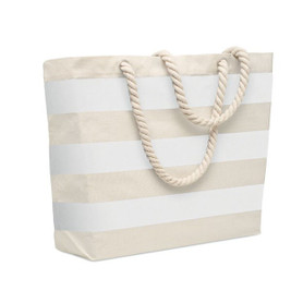 GiftRetail MO2126 - HEAVEN STRIPE Sac de plage en coton 220 gr/m²